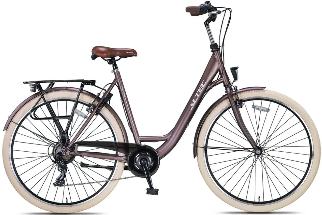 Altec Metro Plus 28 inch Transportfiets 7v Terra Bruin Dames