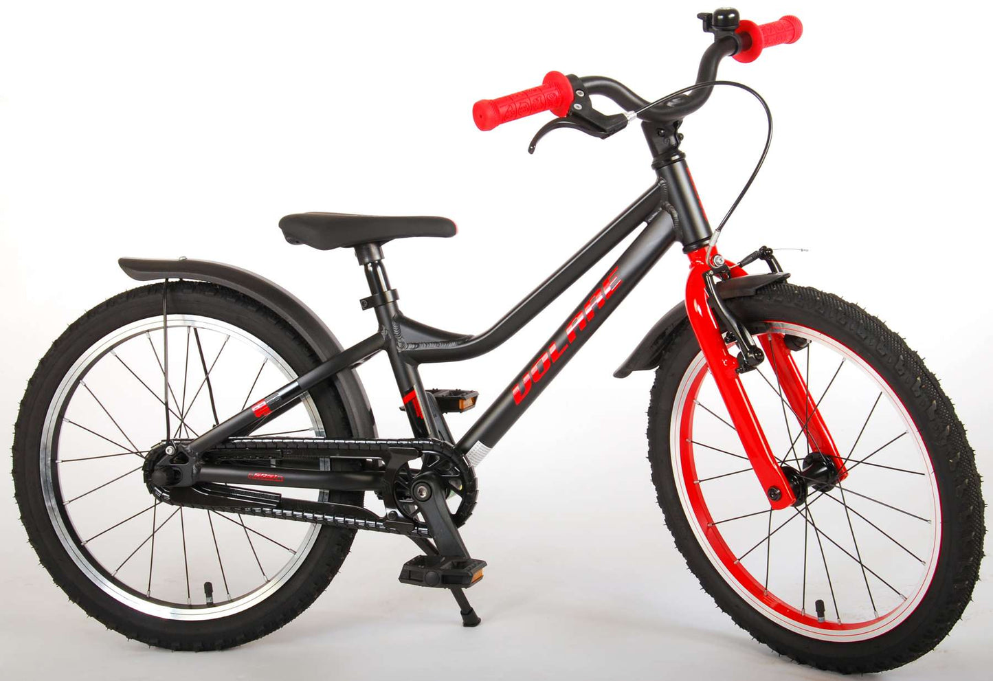 Volare Blaster Kinderfiets - Jongens - 18 inch - Zwart Rood - Prime Collection