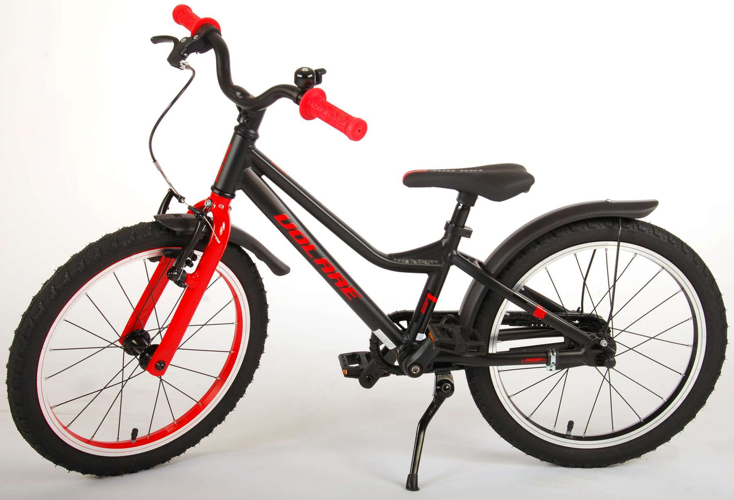 Volare Blaster Kinderfiets - Jongens - 18 inch - Zwart Rood - Prime Collection