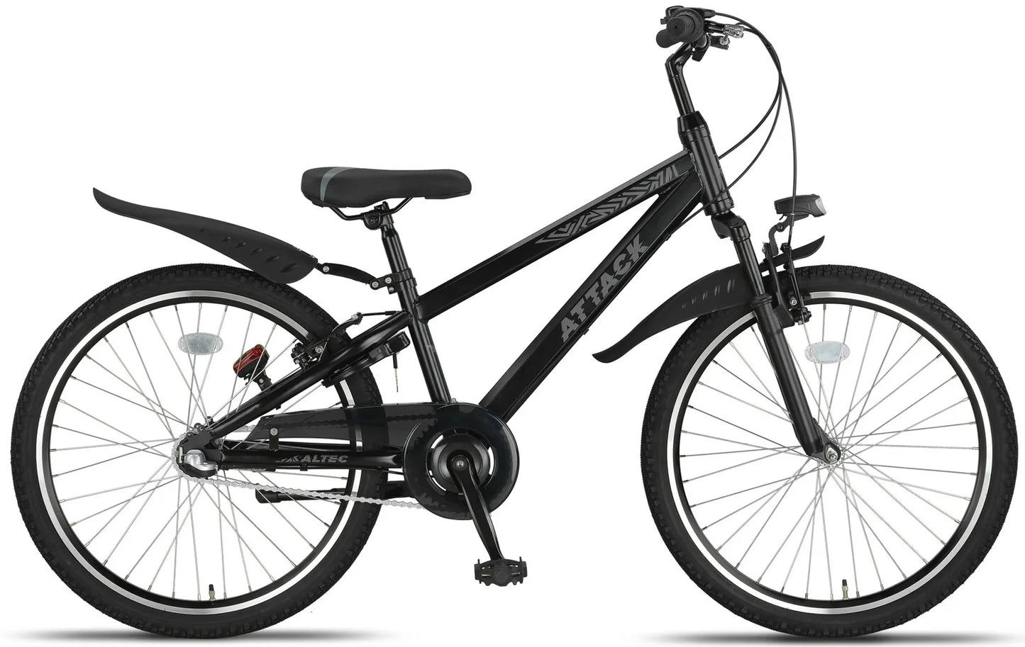Altec Attack 24 inch MTB N-3 Zwart-Zilver