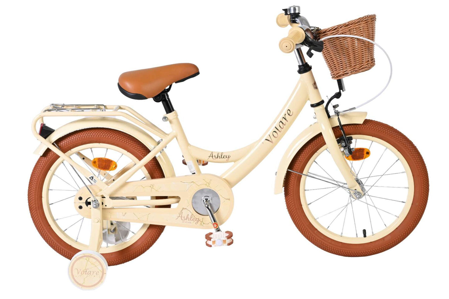 Volare Ashley Kinderfiets - Meisjes - 16 inch - Creme