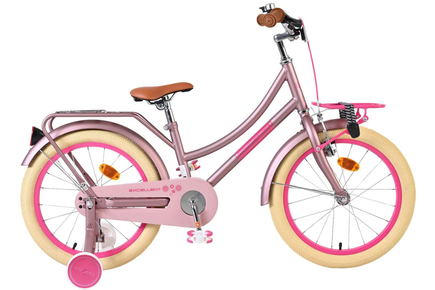 Volare Excellent Kinderfiets - Meisjes - 18 inch - Mat Roze