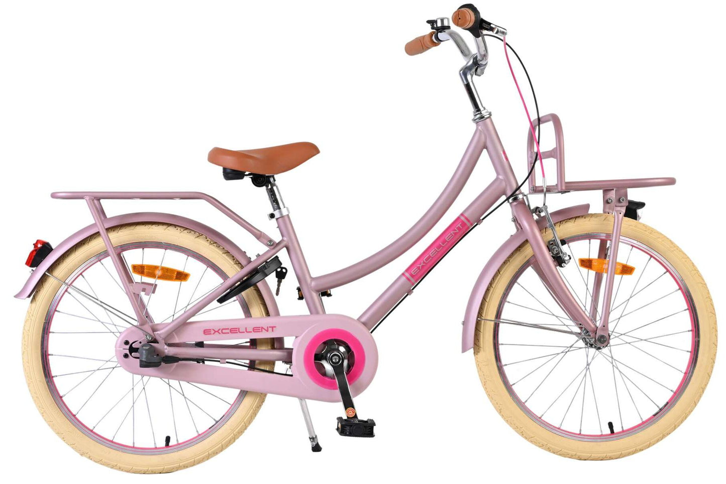 Volare Excellent Kinderfiets - Meisjes - 20 inch - Mat Roze - 3 versnellingen