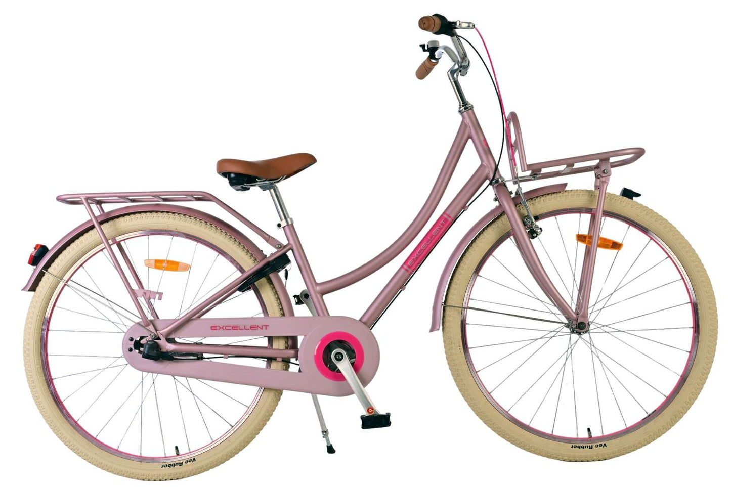 Volare Excellent Kinderfiets - Meisjes - 26 inch - Mat Roze - 3 versnellingen