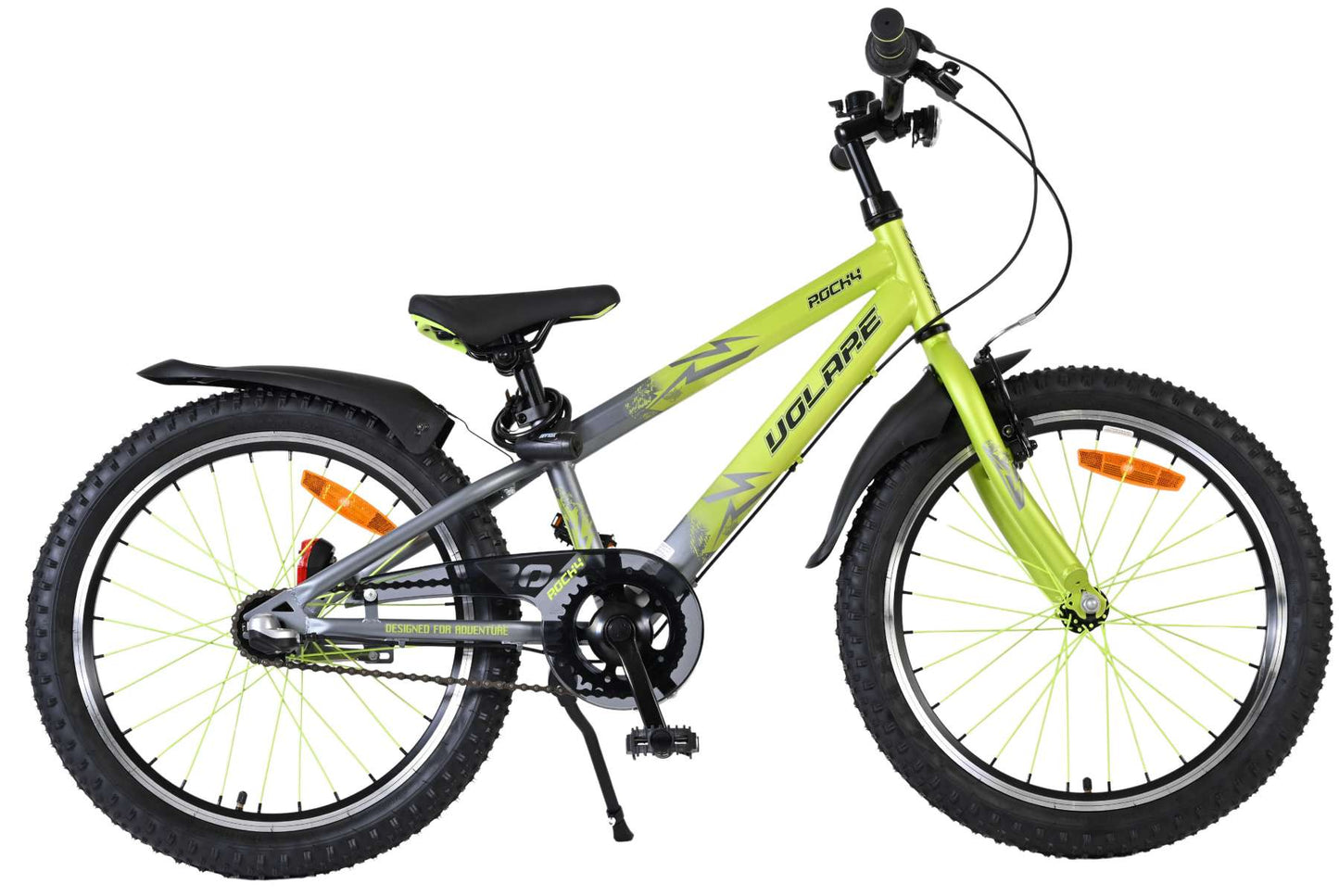 Volare Rocky Kinderfiets - 20 inch - 3 speed - Groen/Grijs