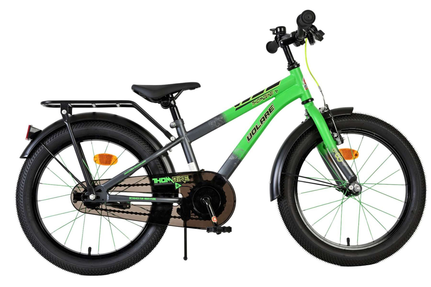 Volare Thombike Kinderfiets - Jongens - 18 inch - Groen Grijs