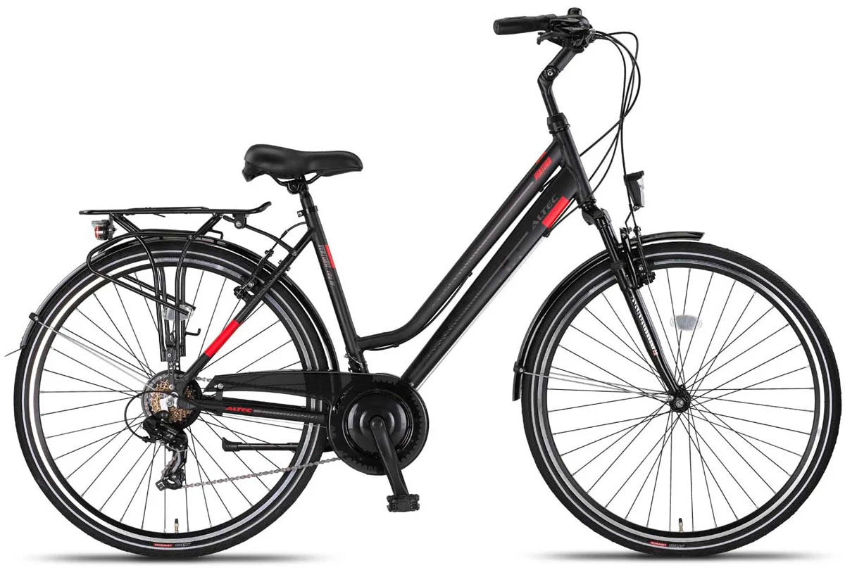 Altec Ventura Trekking V-Brakes Dames 28 inch Black-Red *** VASTE LAGE PRIJS ***