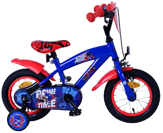 Sonic Prime Kinderfiets - Jongens - 12 inch - Blauw Rood (rijklaar)