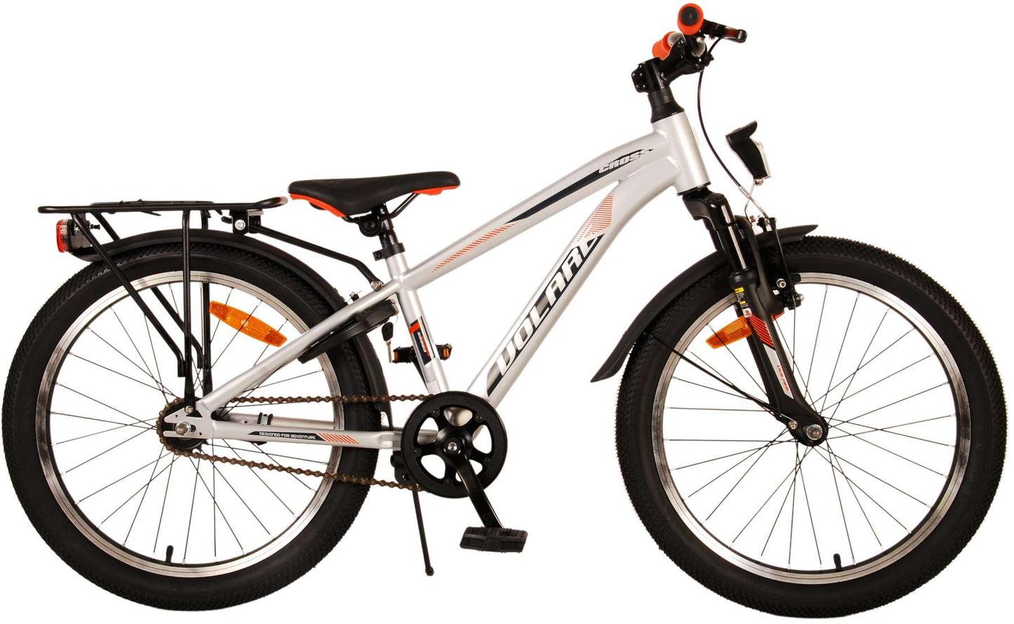 Volare Cross Kinderfiets - Jongens - 20 inch - Zilver (rijklaar)