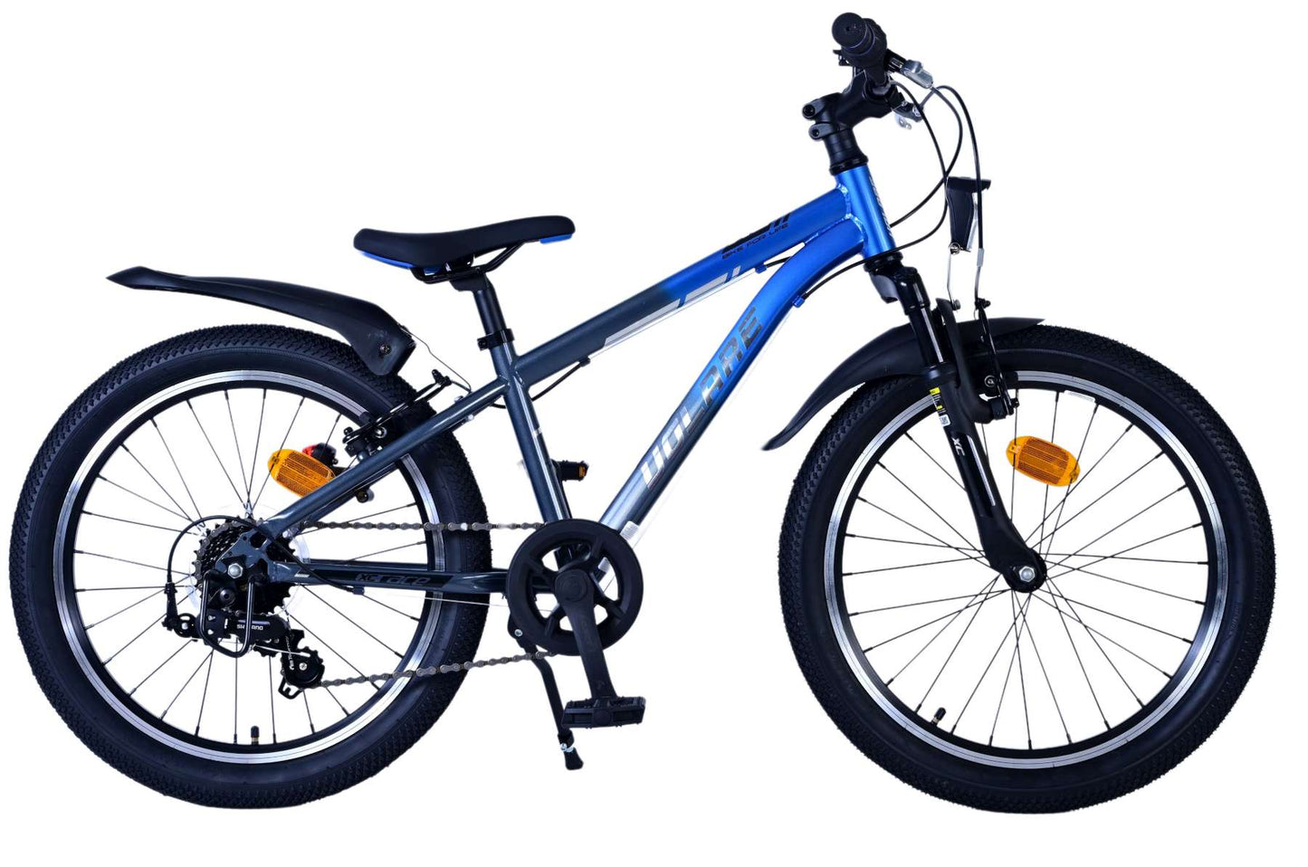 Volare XC Race Kinderfiets - 20 inch - 7 speed - Blauw/Grijs (rijklaar)