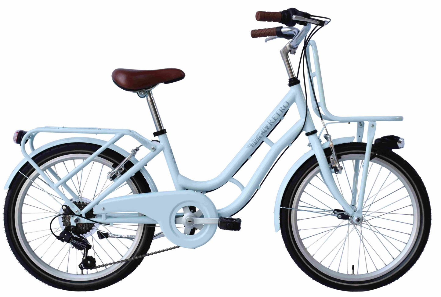 WINGS Retro 22 Inch 6 speed transport Blauw (rijklaar)