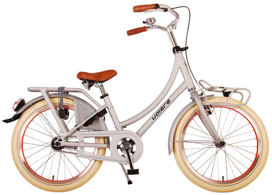 Volare Classic Oma Kinderfiets - Meisjes - 20 inch - Mat Zilver