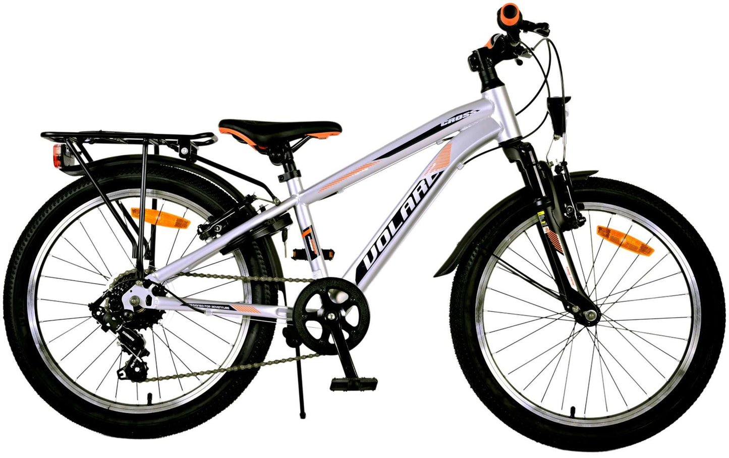 Volare Cross Kinderfiets - Jongens - 20 inch - Zilver - 6 versnellingen (rijklaar)