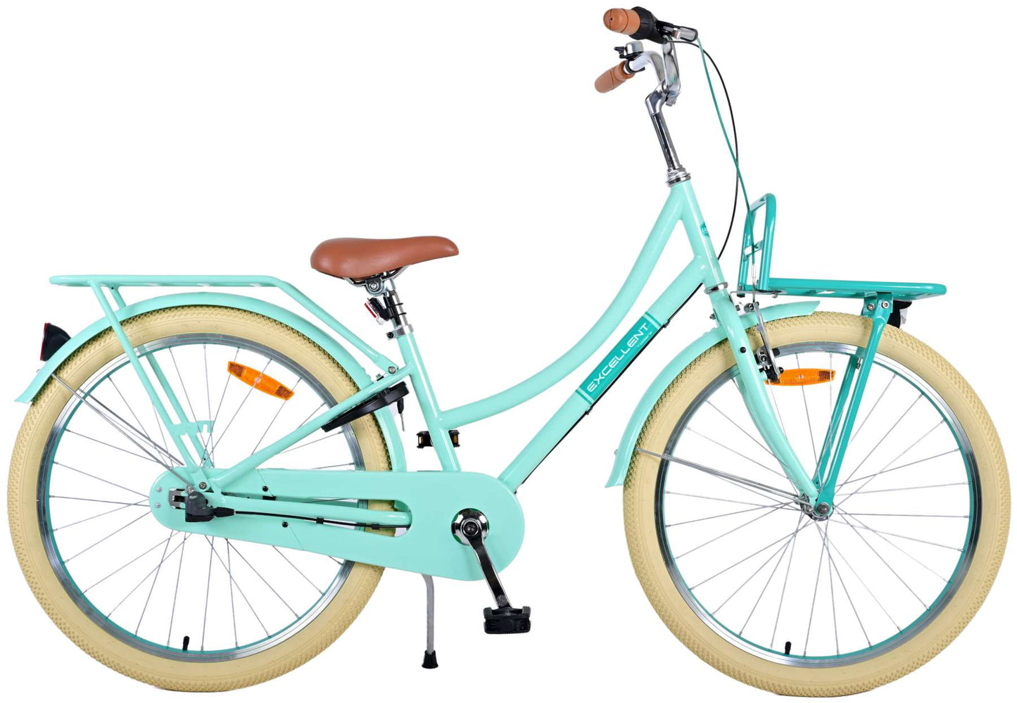 Volare Excellent Kinderfiets - Meisjes - 26 inch - Groen - 3 Versnellingen(100% rijklaar)