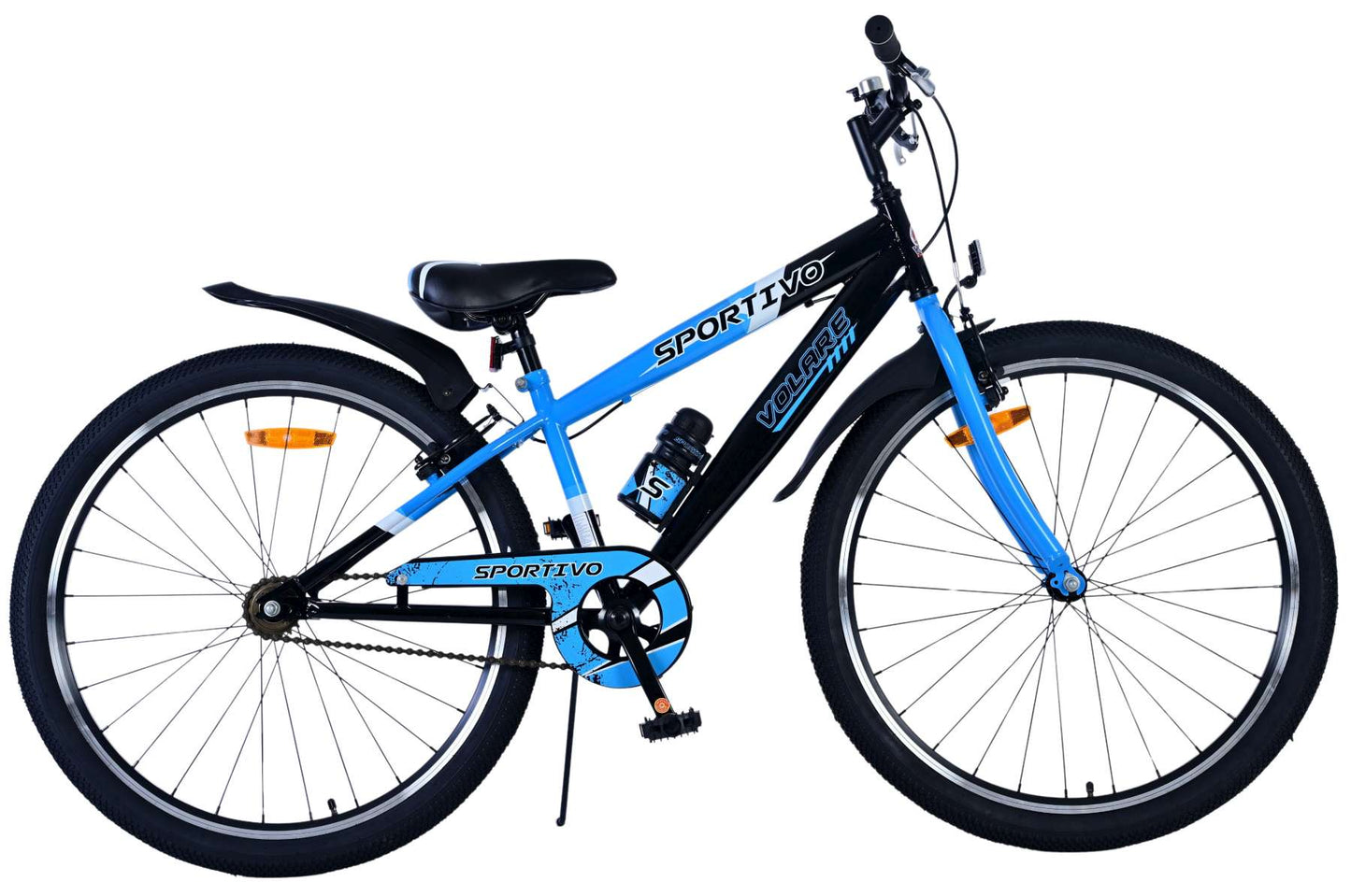 Volare Sportivo Kinderfiets - Jongens - 24 inch - Blauw - Twee Handremmen (rijklaar)