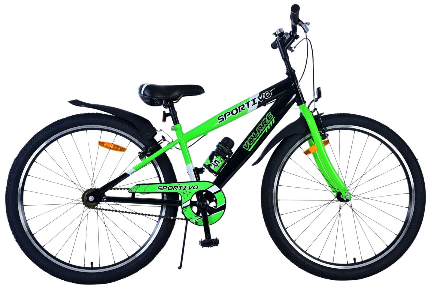 Volare Sportivo Kinderfiets - Jongens - 26 inch - Groen - Twee Handremmen (rijklaar)