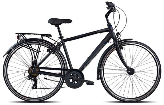 CAMBRIDGE Herenfiets 28 inch zwart 7 versnellingen 50/54 cm