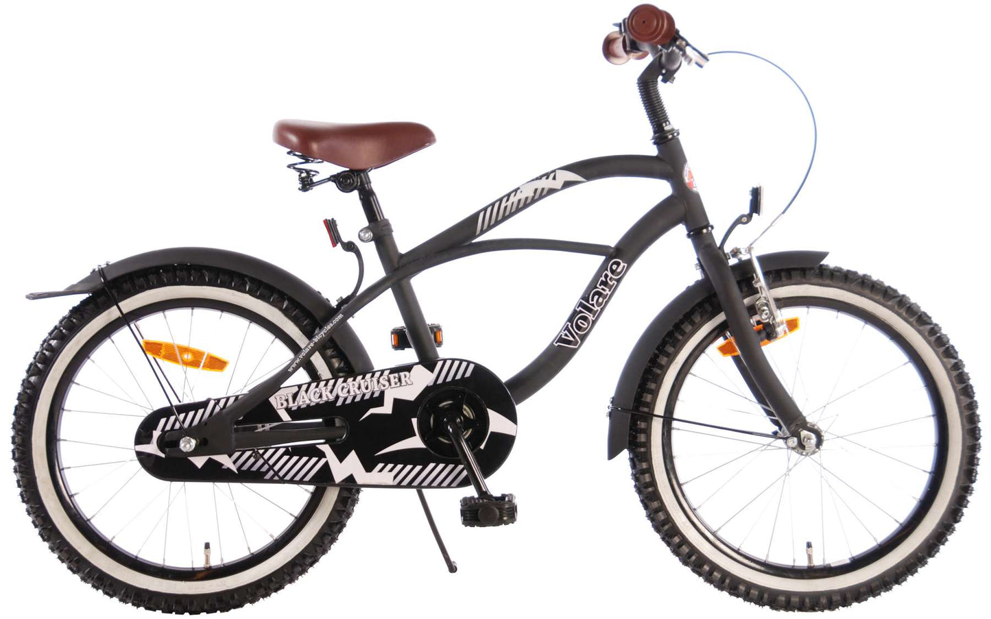 Volare Black Cruiser Kinderfiets - Jongens - 18 inch - Zwart - 95% afgemonteerd (kopie)