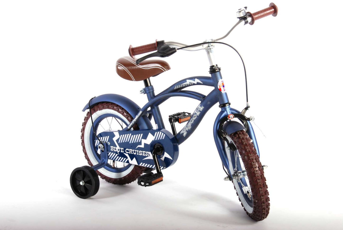 Volare Blue Cruiser Kinderfiets - Jongens - 12 inch - Blauw - 95% afgemonteerd