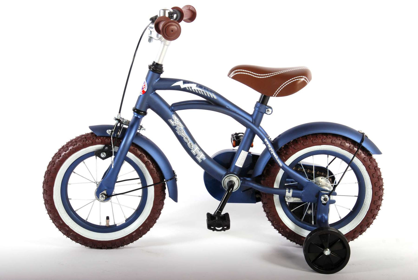 Volare Blue Cruiser Kinderfiets - Jongens - 12 inch - Blauw - 95% afgemonteerd