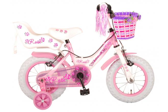 Volare Rose Kinderfiets - Meisjes - 12 inch - Roze - Twee handremmen