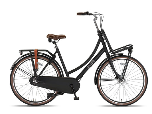 Altec Retro Transportfiets 28inch Dames 50/57cm Mat Zwart