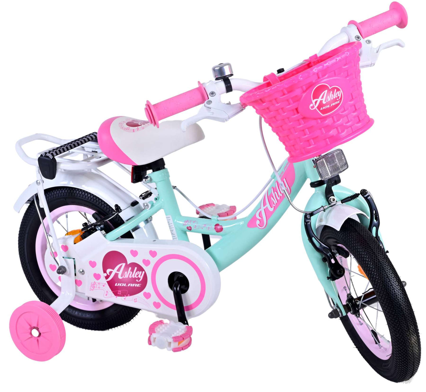 Volare Ashley Kinderfiets - Meisjes - 12 inch - Groen - Twee handremmen