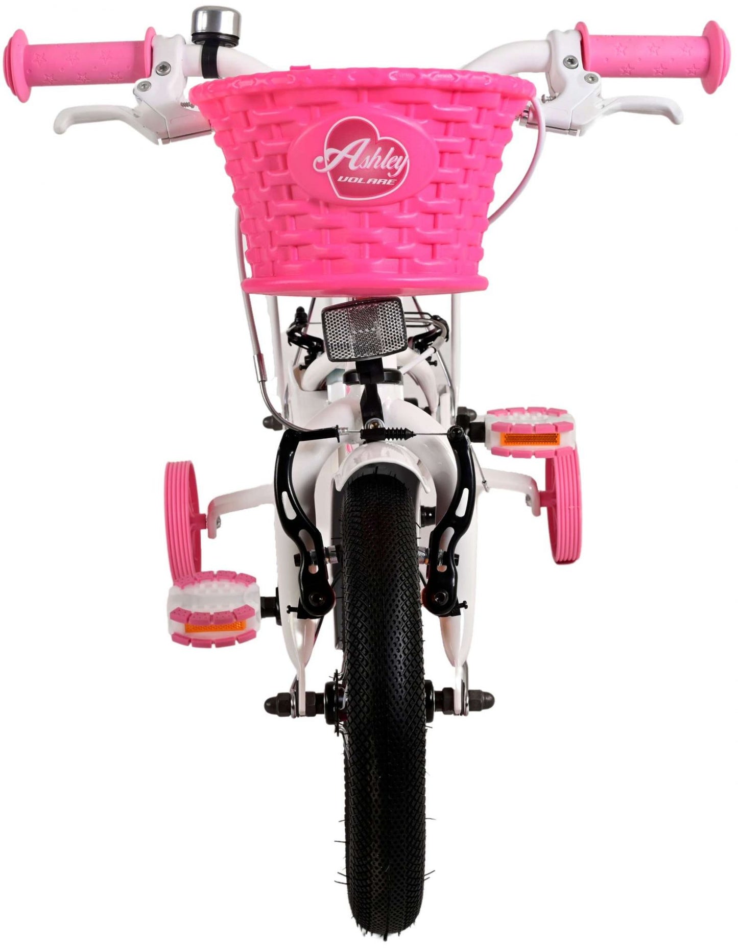 Volare Ashley Kinderfiets - Meisjes - 12 inch - Wit - Twee handremmen