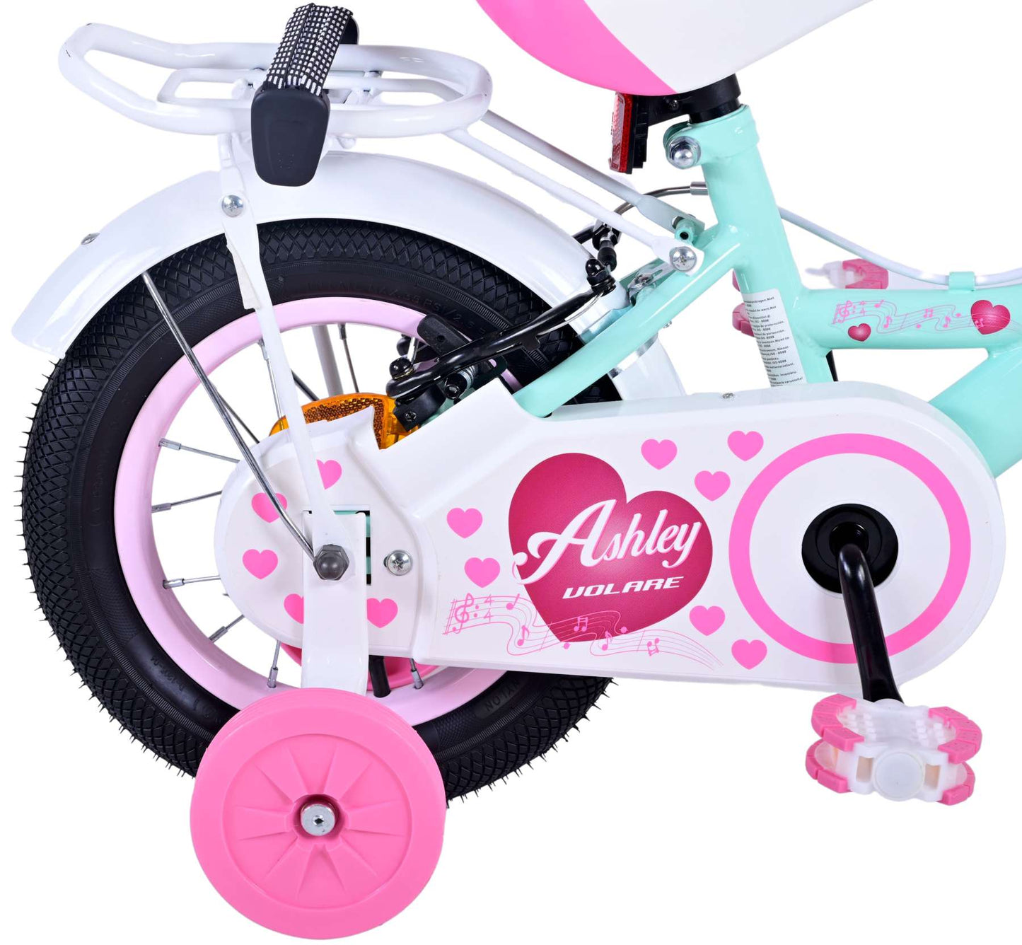 Volare Ashley Kinderfiets - Meisjes - 12 inch - Groen - Twee handremmen