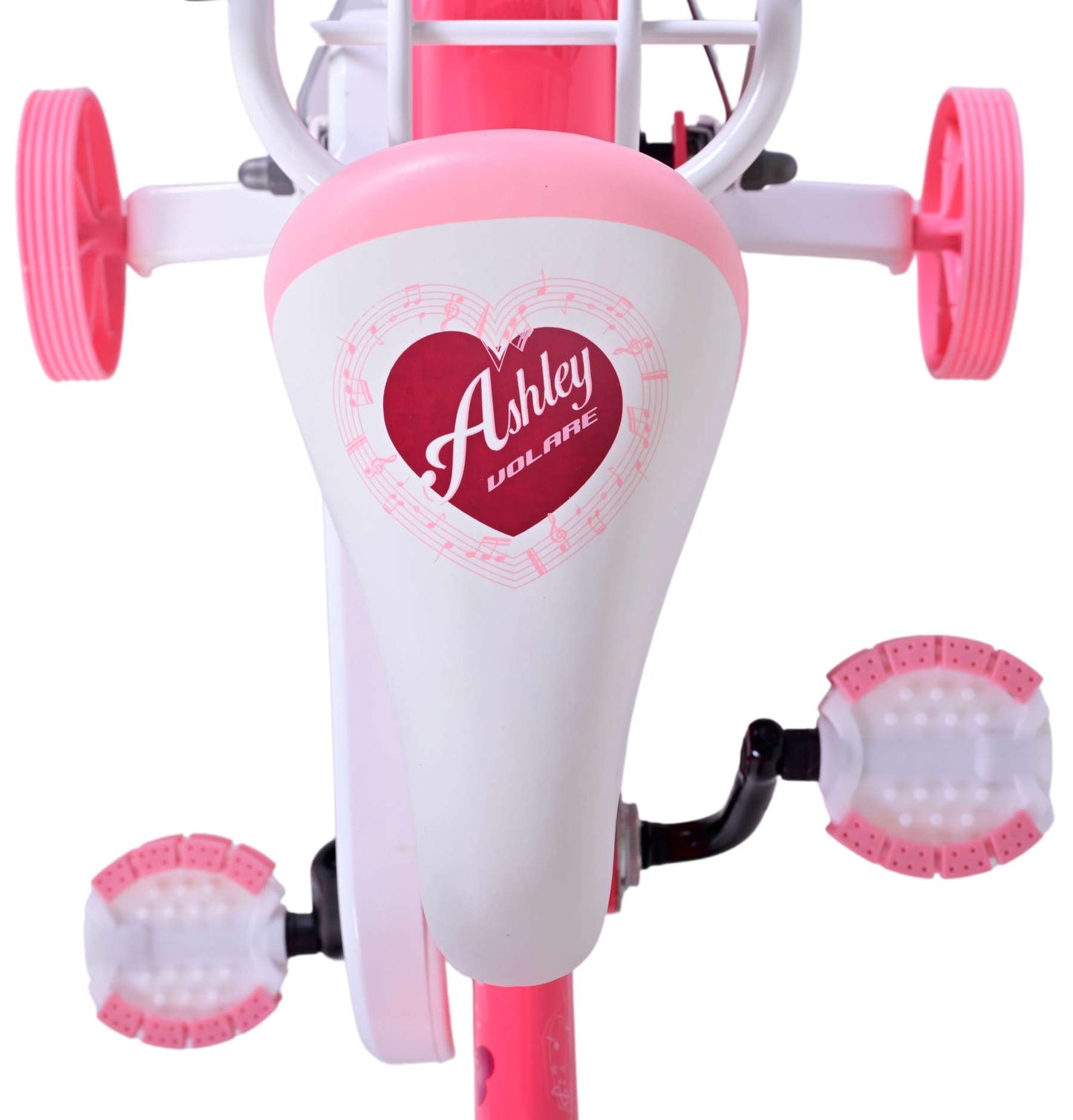 Volare Ashley Kinderfiets - Meisjes - 12 inch - Rood/Roze