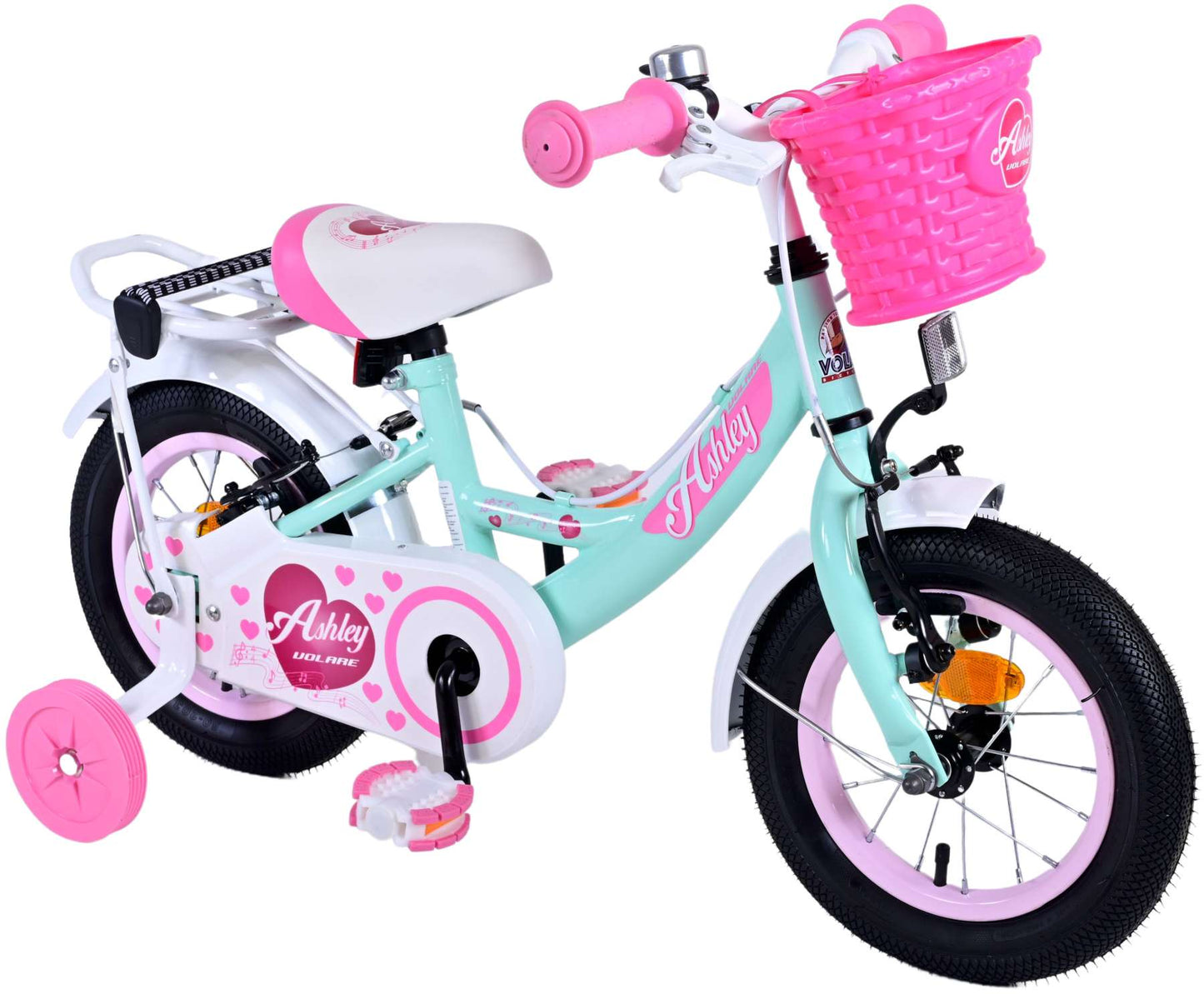 Volare Ashley Kinderfiets - Meisjes - 12 inch - Groen - Twee handremmen