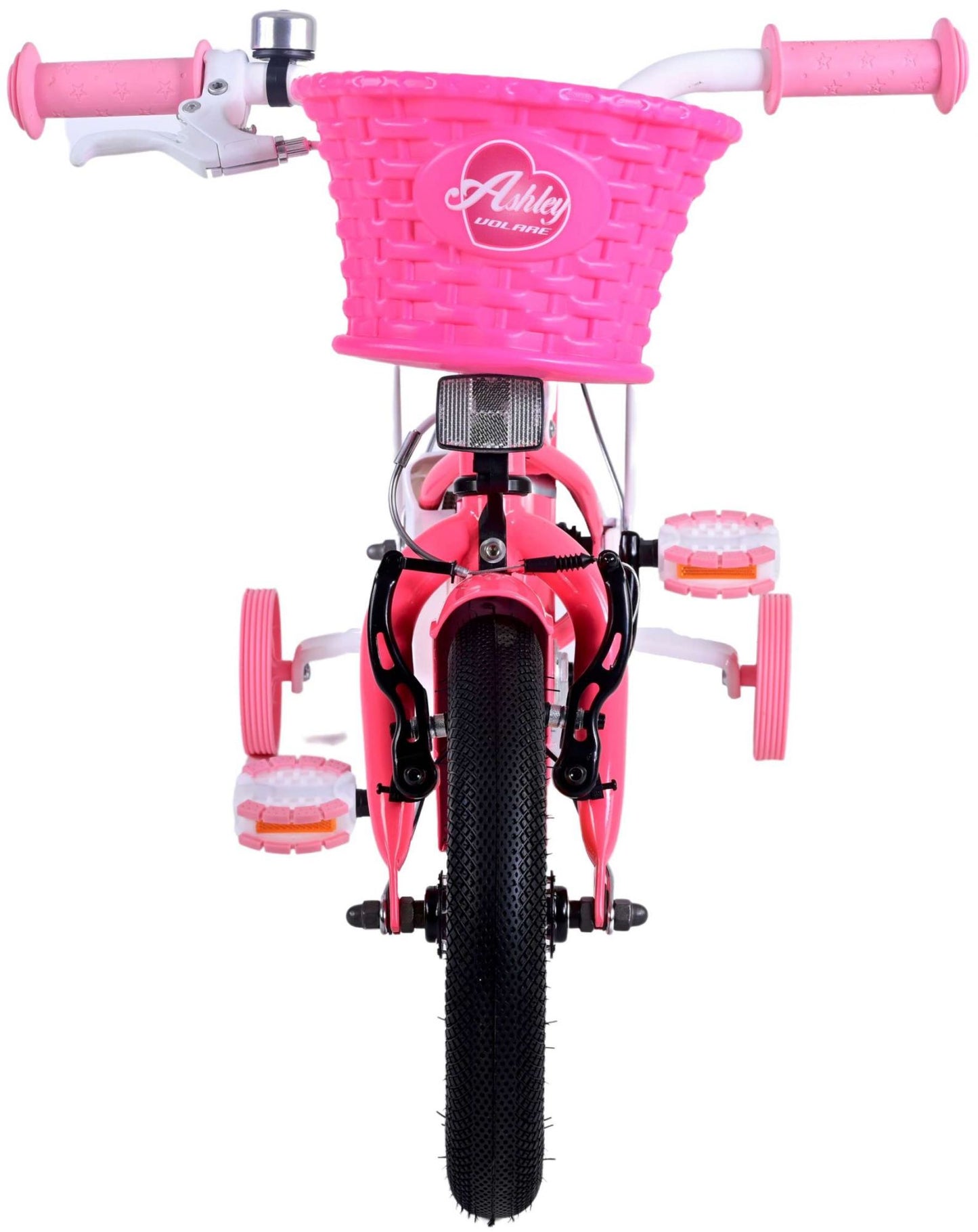 Volare Ashley Kinderfiets - Meisjes - 12 inch - Rood/Roze