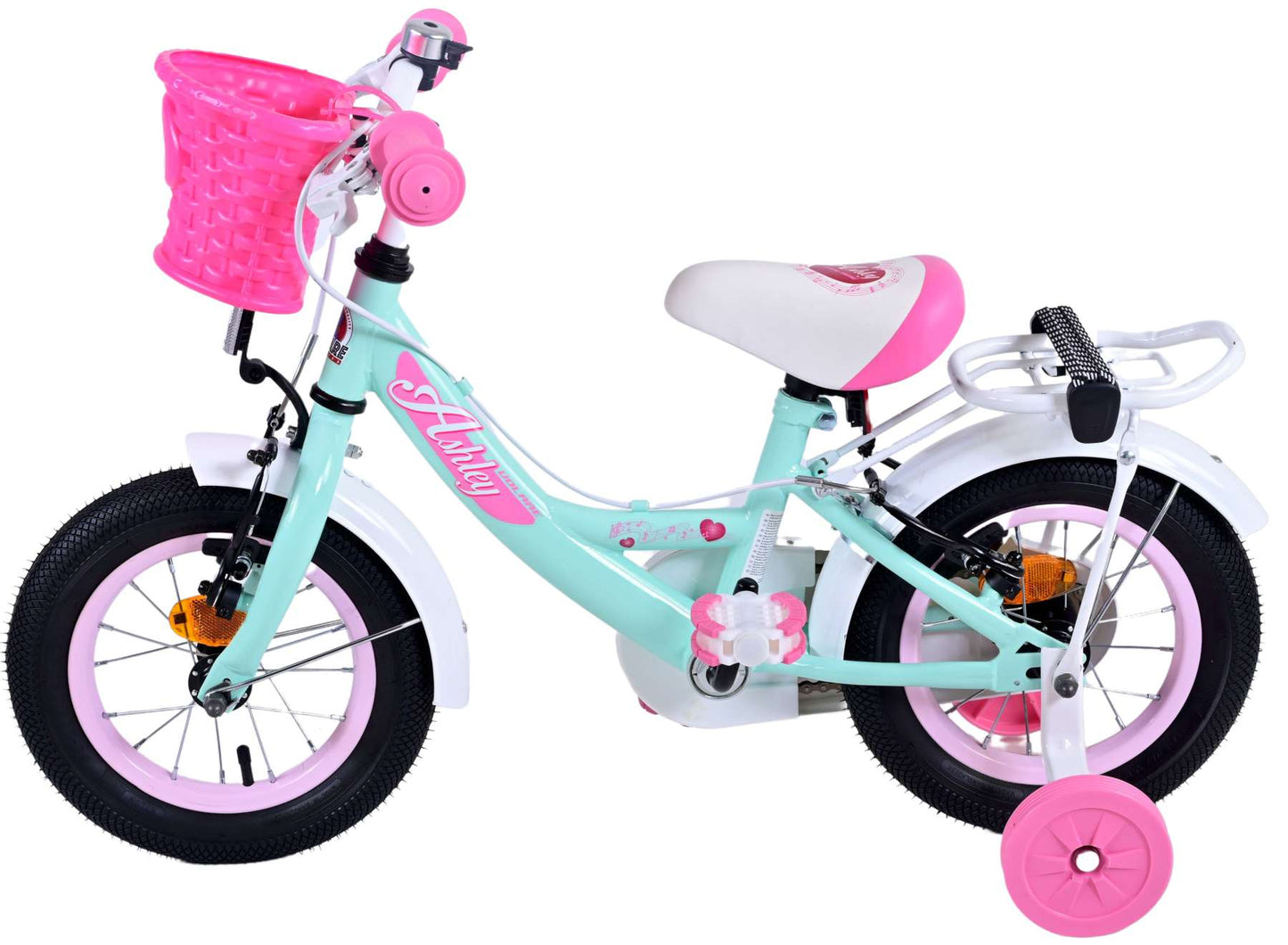 Volare Ashley Kinderfiets - Meisjes - 12 inch - Groen - Twee handremmen