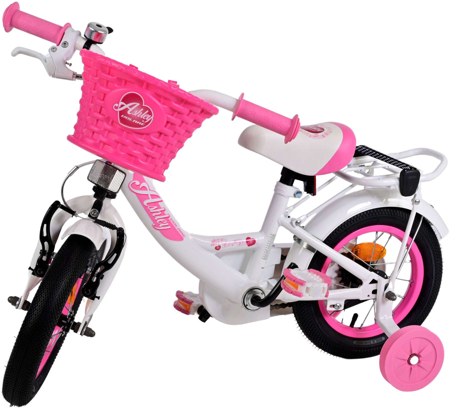 Volare Ashley Kinderfiets - Meisjes - 12 inch - Wit