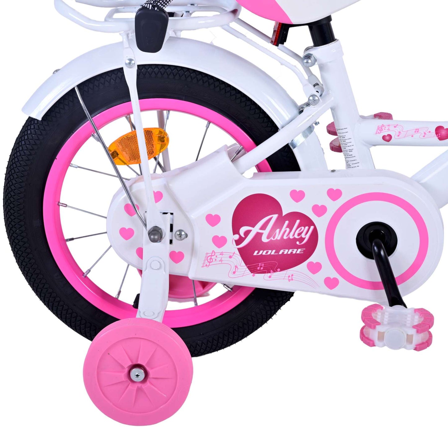 Volare Ashley Kinderfiets - Meisjes - 14 inch - Wit