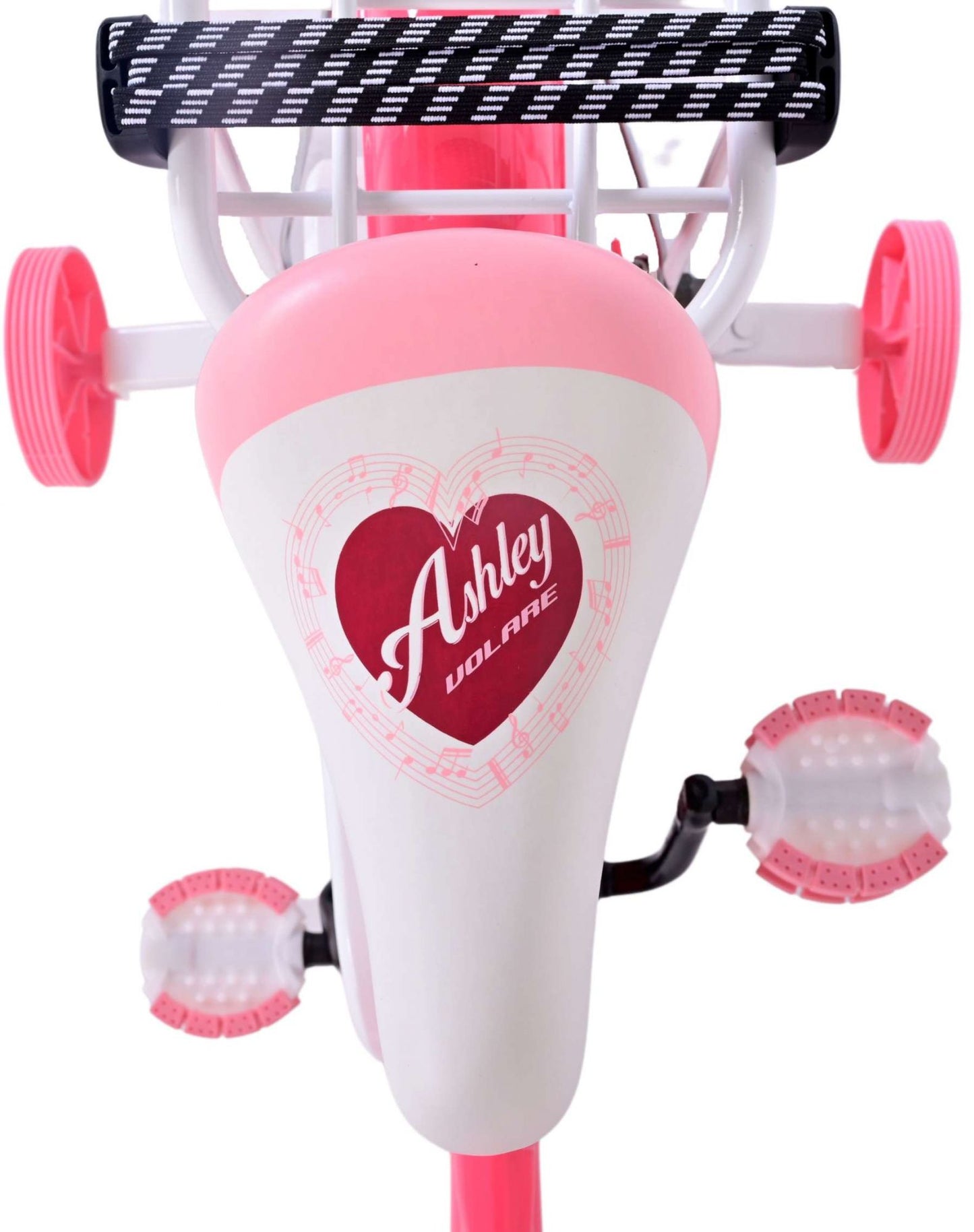 Volare Ashley Kinderfiets - Meisjes - 14 inch - Roze/Rood