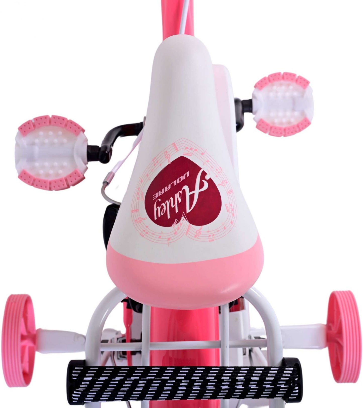 Volare Ashley Kinderfiets - Meisjes - 14 inch - Roze/Rood - Twee Handremmen