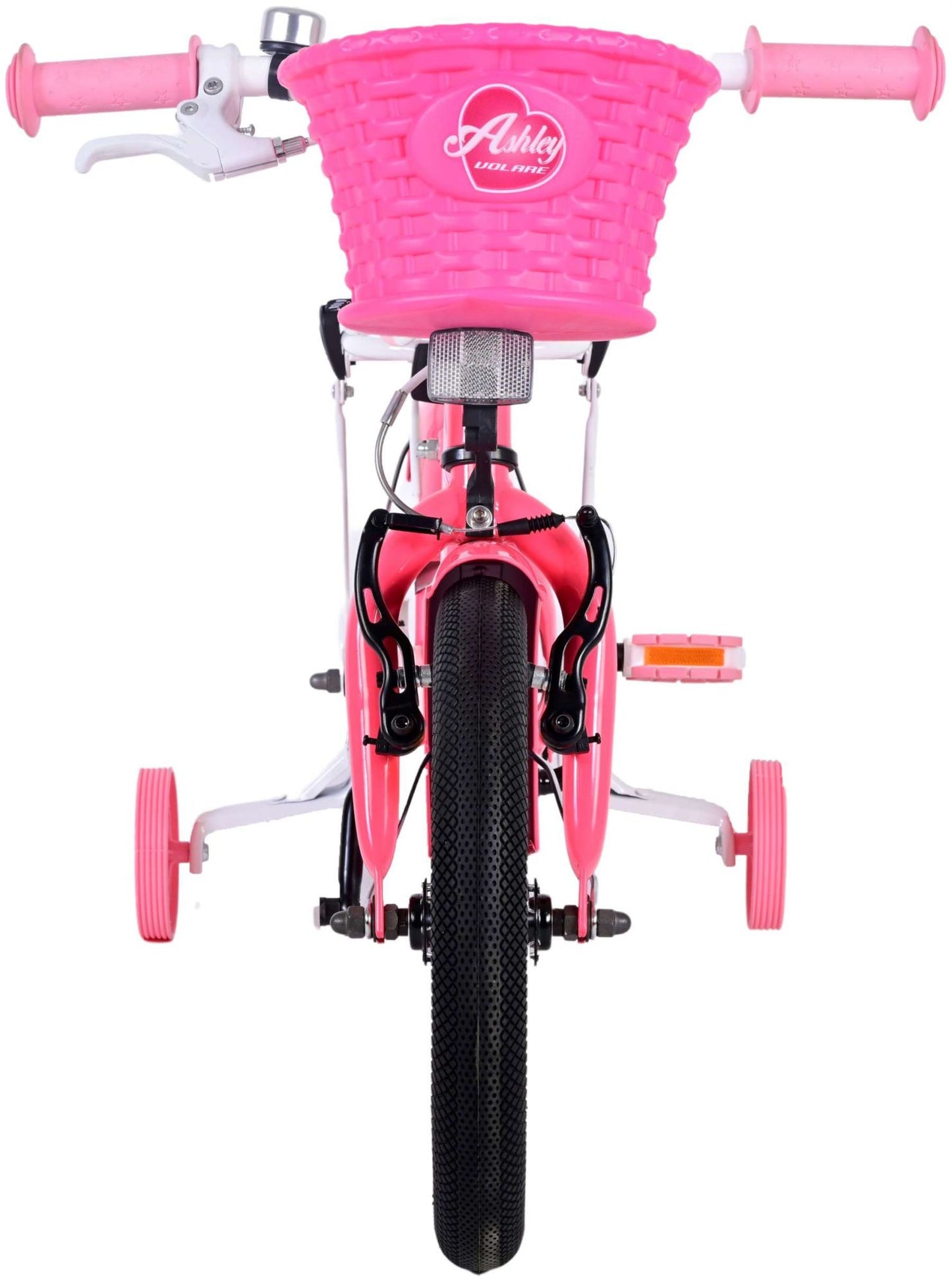 Volare Ashley Kinderfiets - Meisjes - 14 inch - Roze/Rood