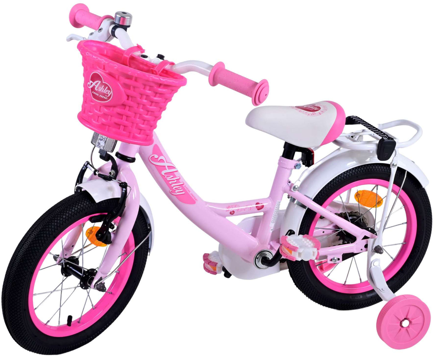 Volare Ashley Kinderfiets - Meisjes - 14 inch - Roze