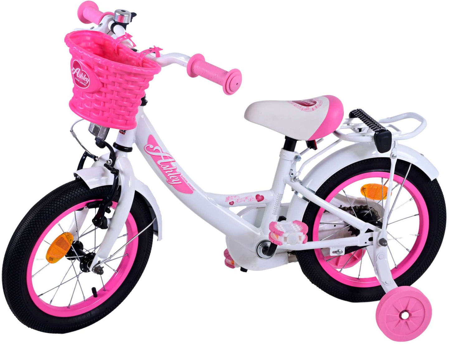 Volare Ashley Kinderfiets - Meisjes - 14 inch - Wit