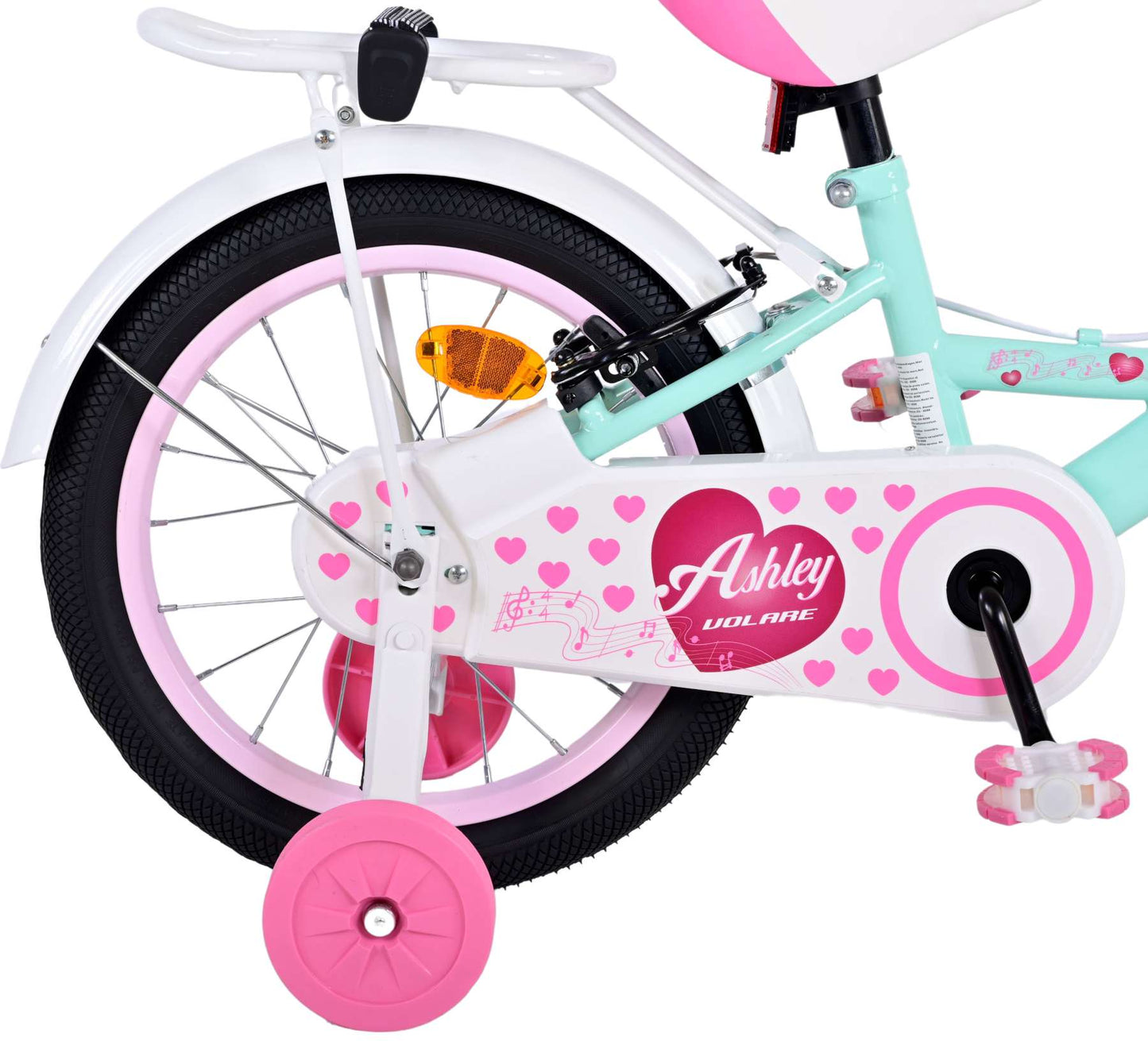 Volare Ashley Kinderfiets - Meisjes - 16 inch - Groen - Twee Handremmen