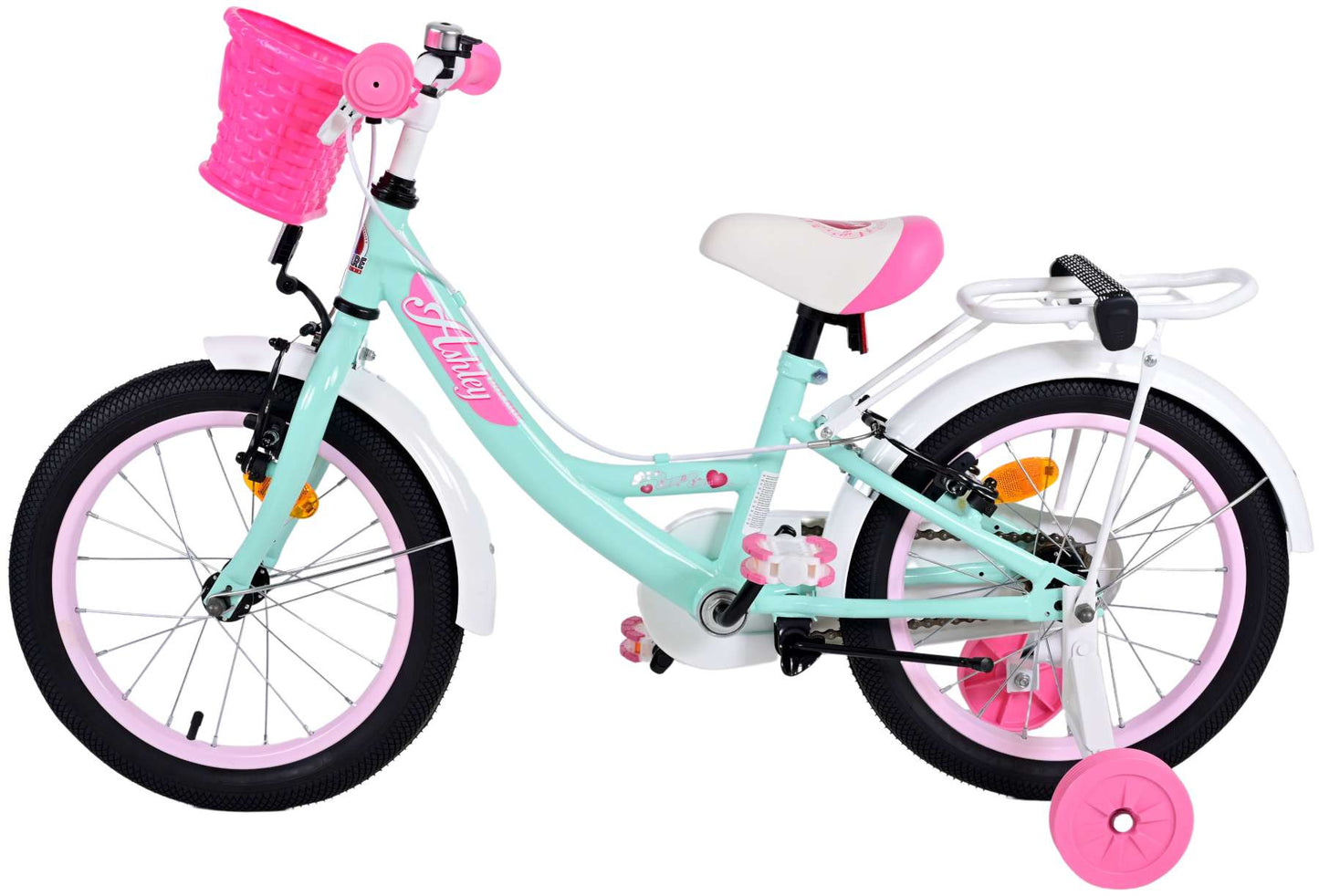 Volare Ashley Kinderfiets - Meisjes - 16 inch - Groen - Twee Handremmen