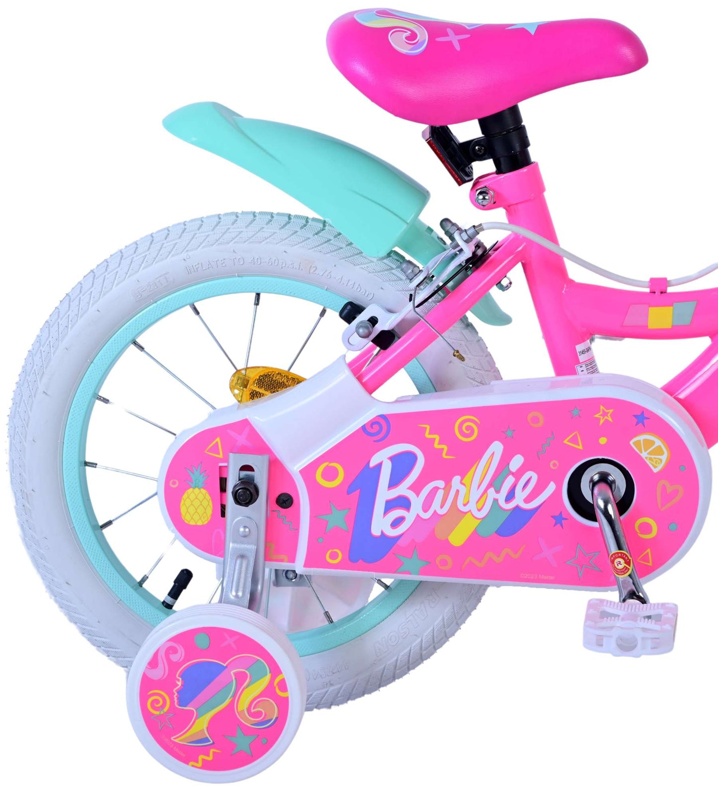 Barbie Kinderfiets - Meisjes - 14 inch - Roze - Twee handremmen