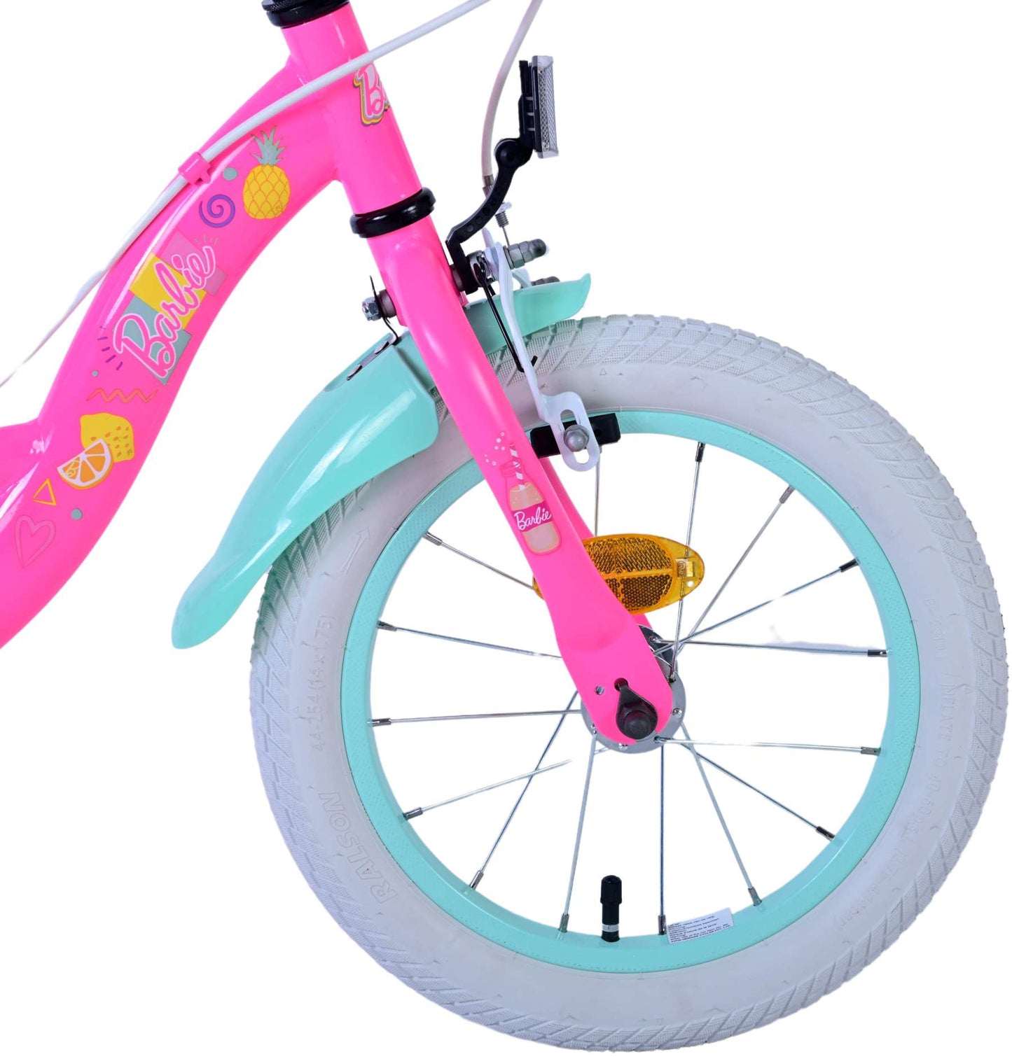 Barbie Kinderfiets - Meisjes - 14 inch - Roze - Twee handremmen