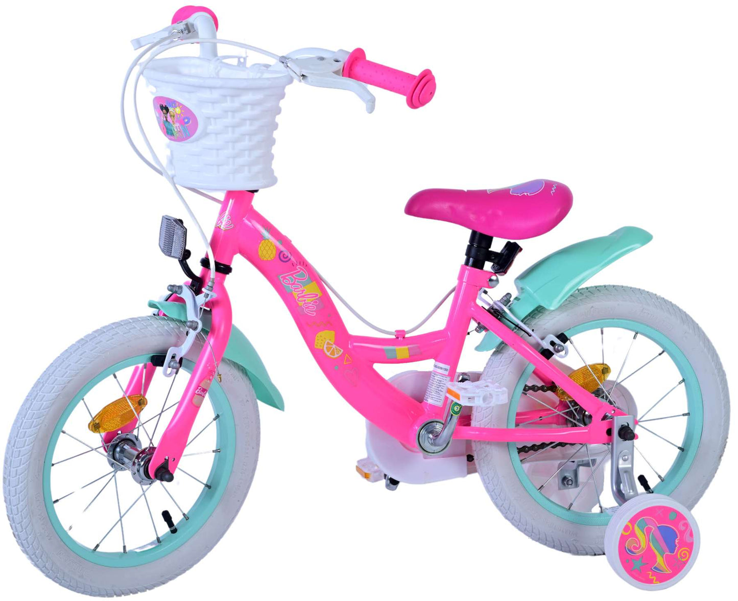 Barbie Kinderfiets - Meisjes - 14 inch - Roze - Twee handremmen