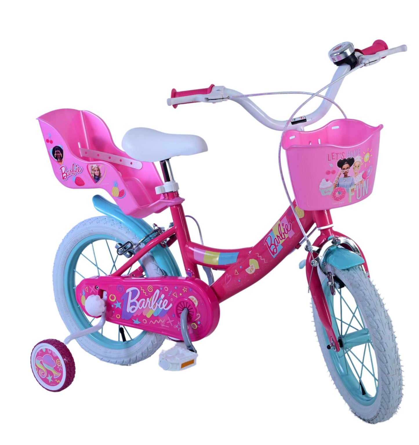 Barbie Kinderfiets - Meisjes - 14 inch - Roze - Twee handremmen