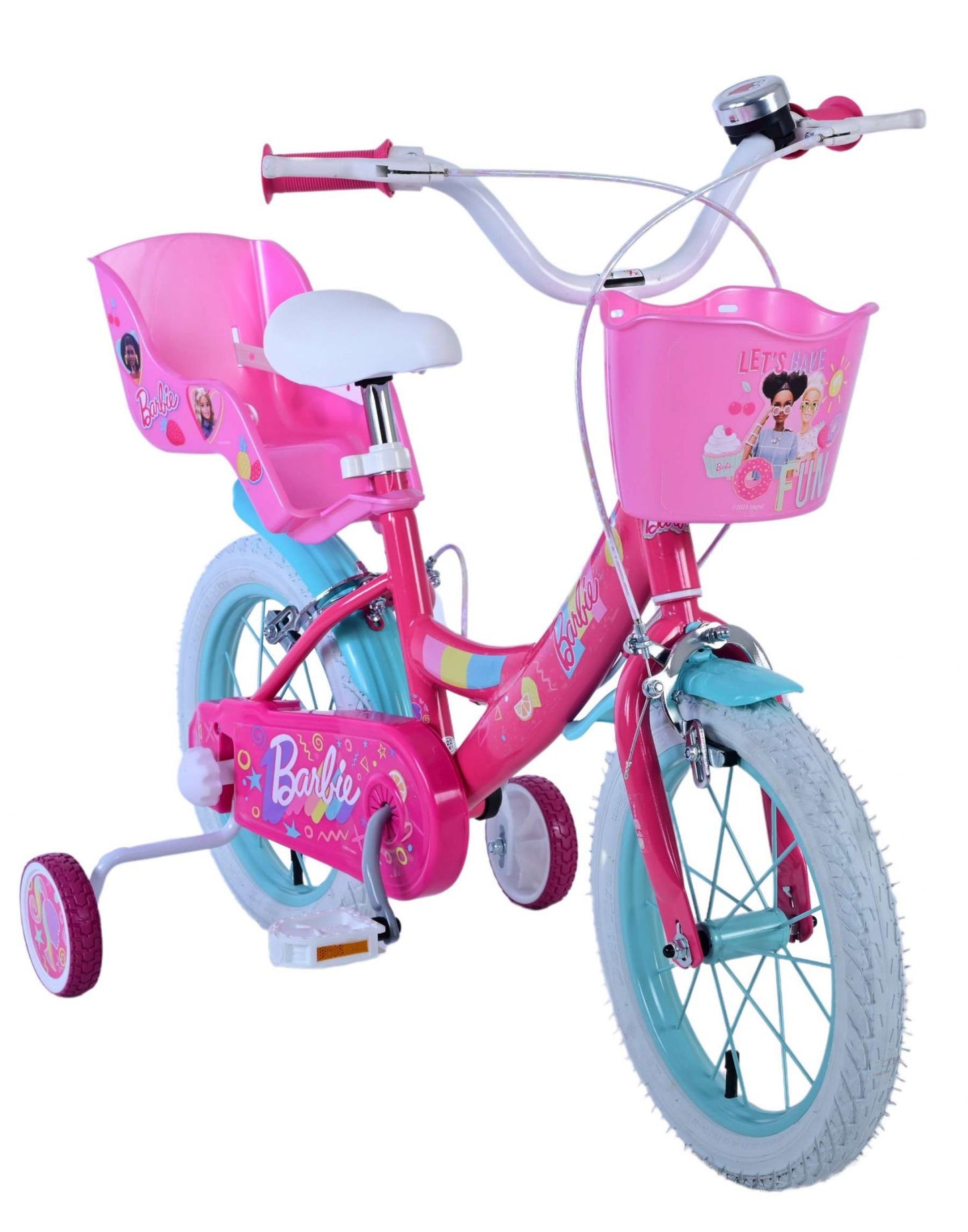 Barbie Kinderfiets - Meisjes - 14 inch - Roze - Twee handremmen