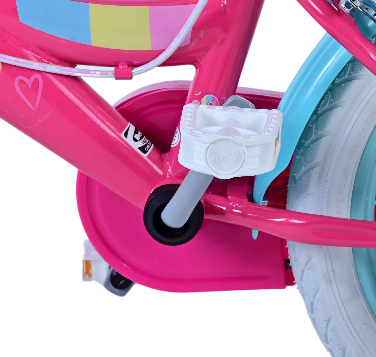 Barbie Kinderfiets - Meisjes - 14 inch - Roze - Twee handremmen