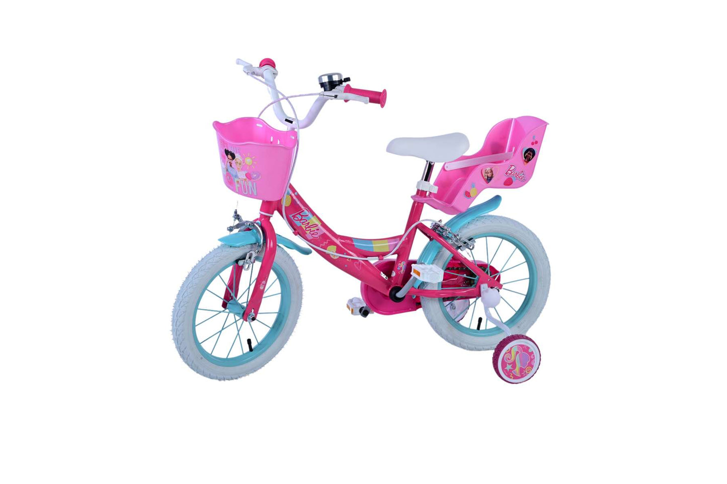 Barbie Kinderfiets - Meisjes - 14 inch - Roze - Twee handremmen