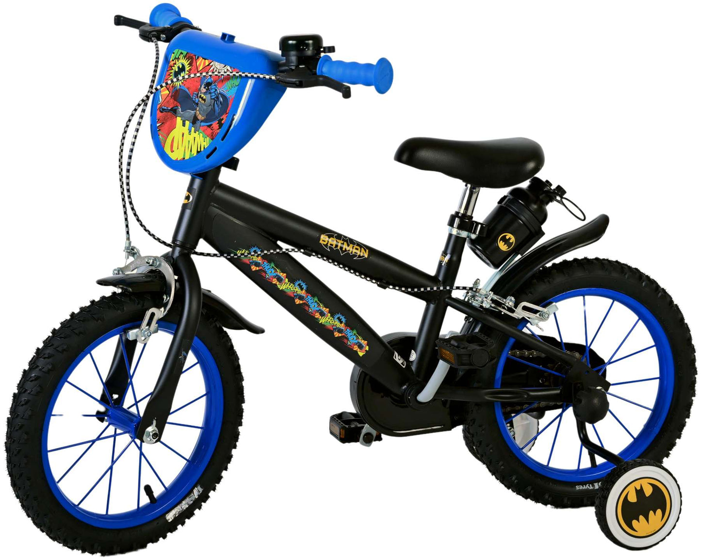 Batman Kinderfiets - Jongens - 14 inch - Zwart - Twee handremmen